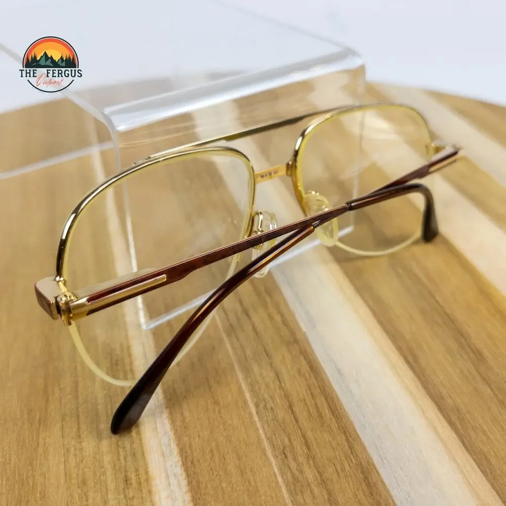 VTG Safilo ELASTA Italy Eyeglass Frames Tortoise Aviator 56[]16 / 5-5 / 3714A/N
